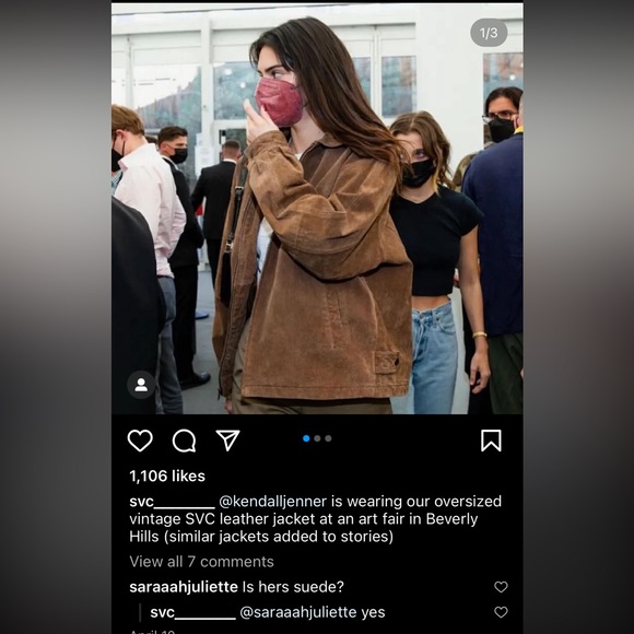 SVC Vintage Oversized Dark Black Brown Leather Jacket Unisex - Picture 7 of 10